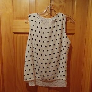 Sleeveless blouse (large, but fits like med)